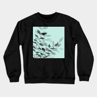 Leaves with Christmas Berries Crewneck Sweatshirt